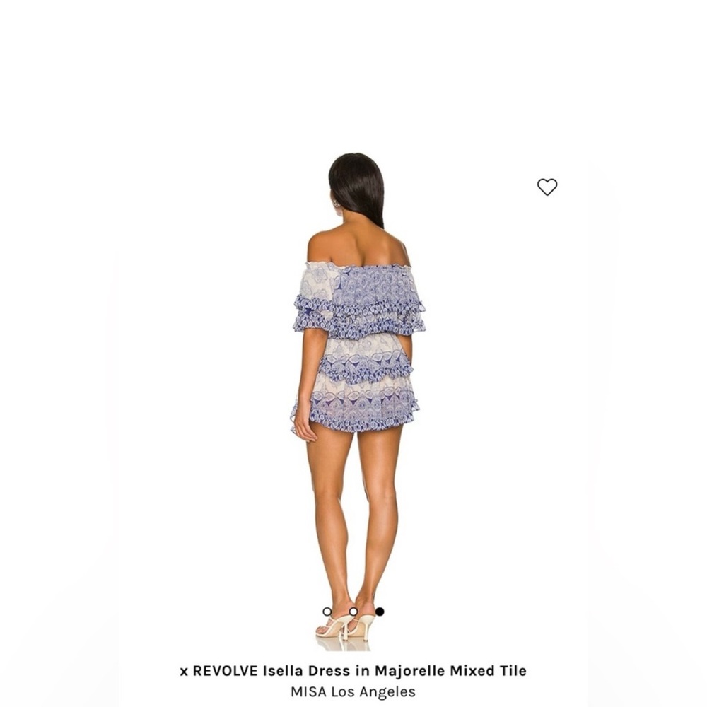 MISA Los Angeles x REVOLVE Isella Dress in Majorelle Mixed Tile Size XS - Picture 5 of 16